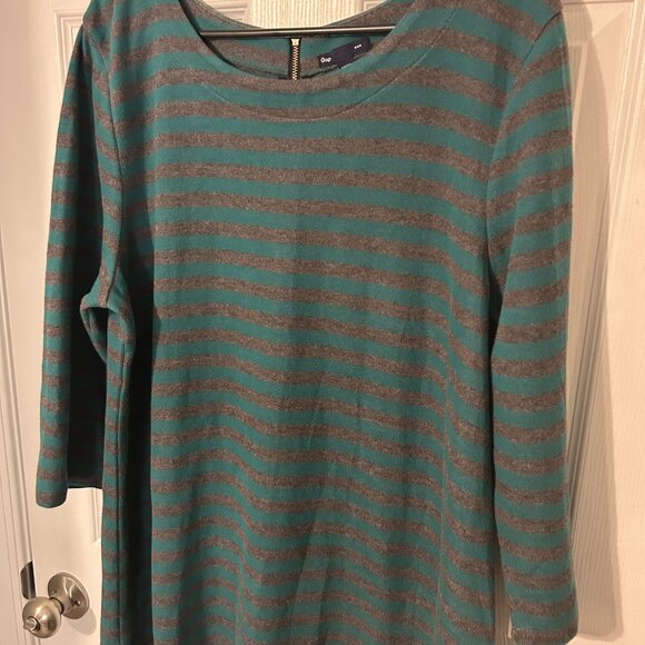 Gap‎ Striped Cotton Blend Sweater Dress, XXL - Picture 3 of 6